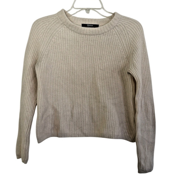 Quince Mongolian Cashmere Crewneck Fisherman Sweater Small - Picture 3 of 9